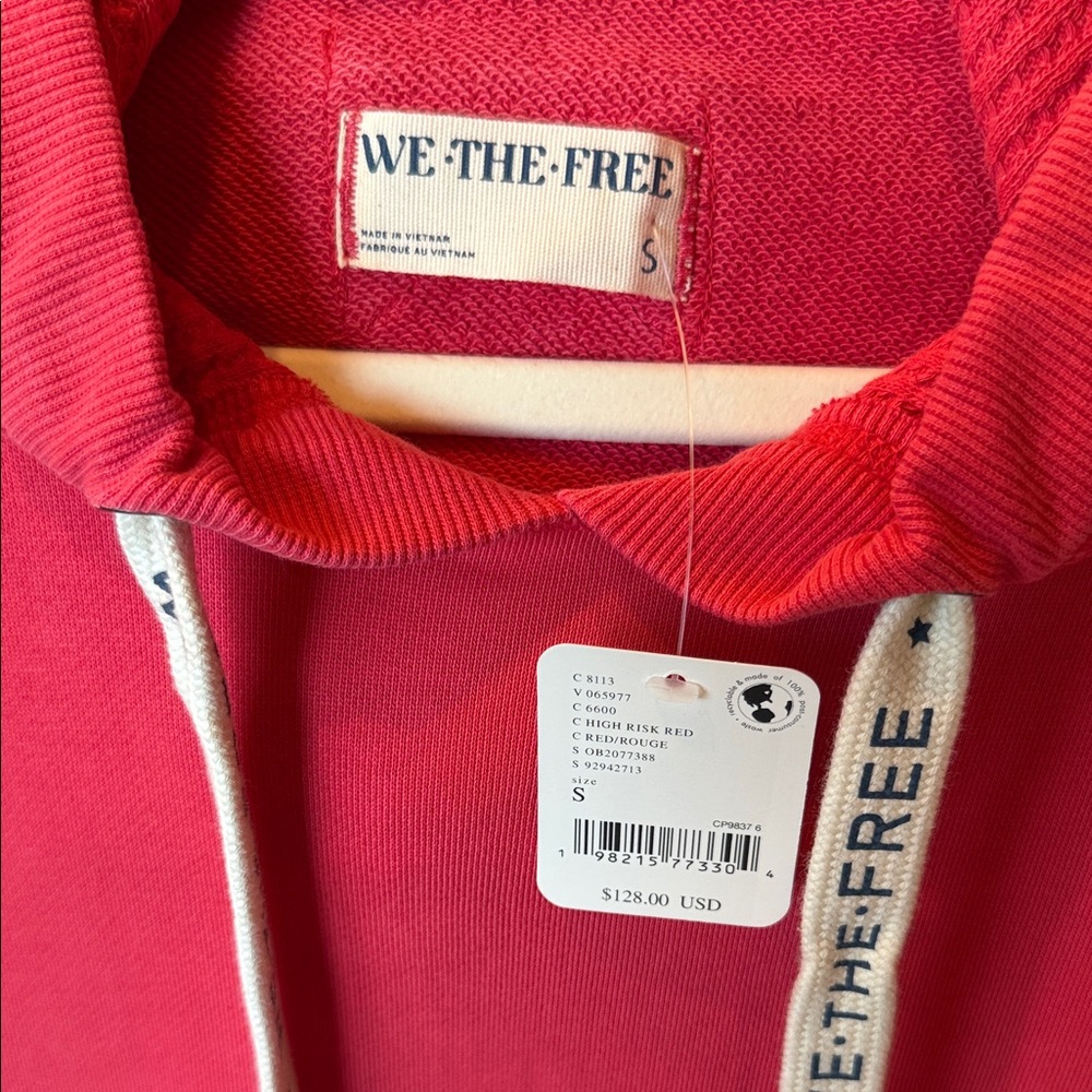 We The Free Red Hoodie Sweater - Picture 2 of 3